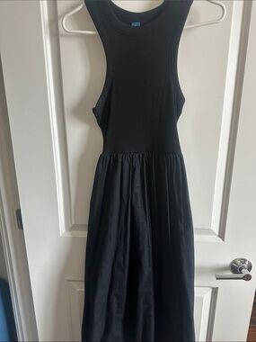 Old Navy Small Sleek Black Sleeveless Midi Dress